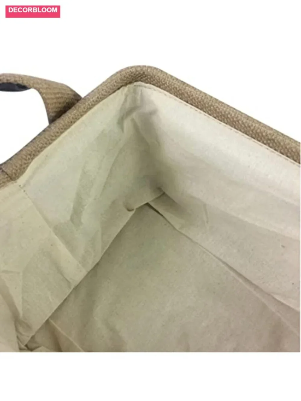 Cookbook Recipe Storage Bin Foldable Cotton Linen Kitchen Organizer